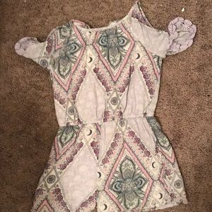 Patterned romper